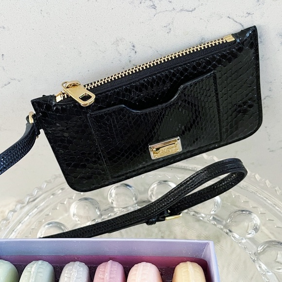 Authentic Dolce & Gabbana Limited Edition Black Python Card Wallet - Picture 2 of 11